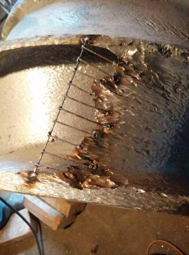 脱硫泵叶轮修复缺肉补焊